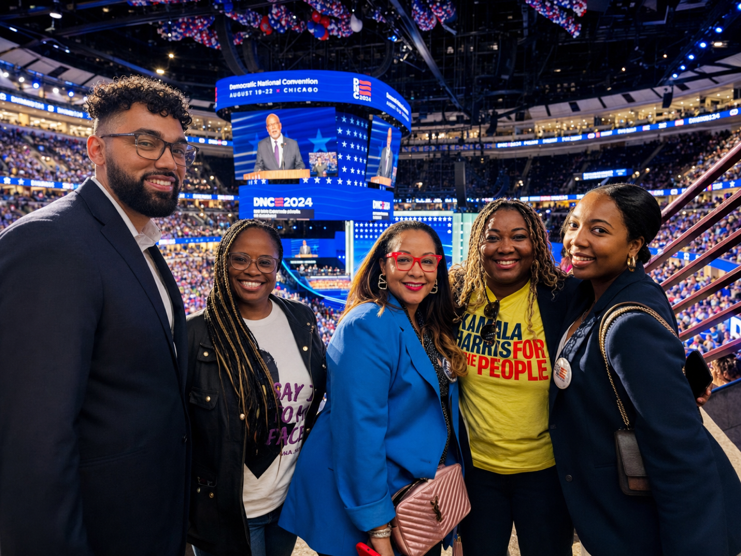Hannah Naomi Jones, dnc 2024 floor