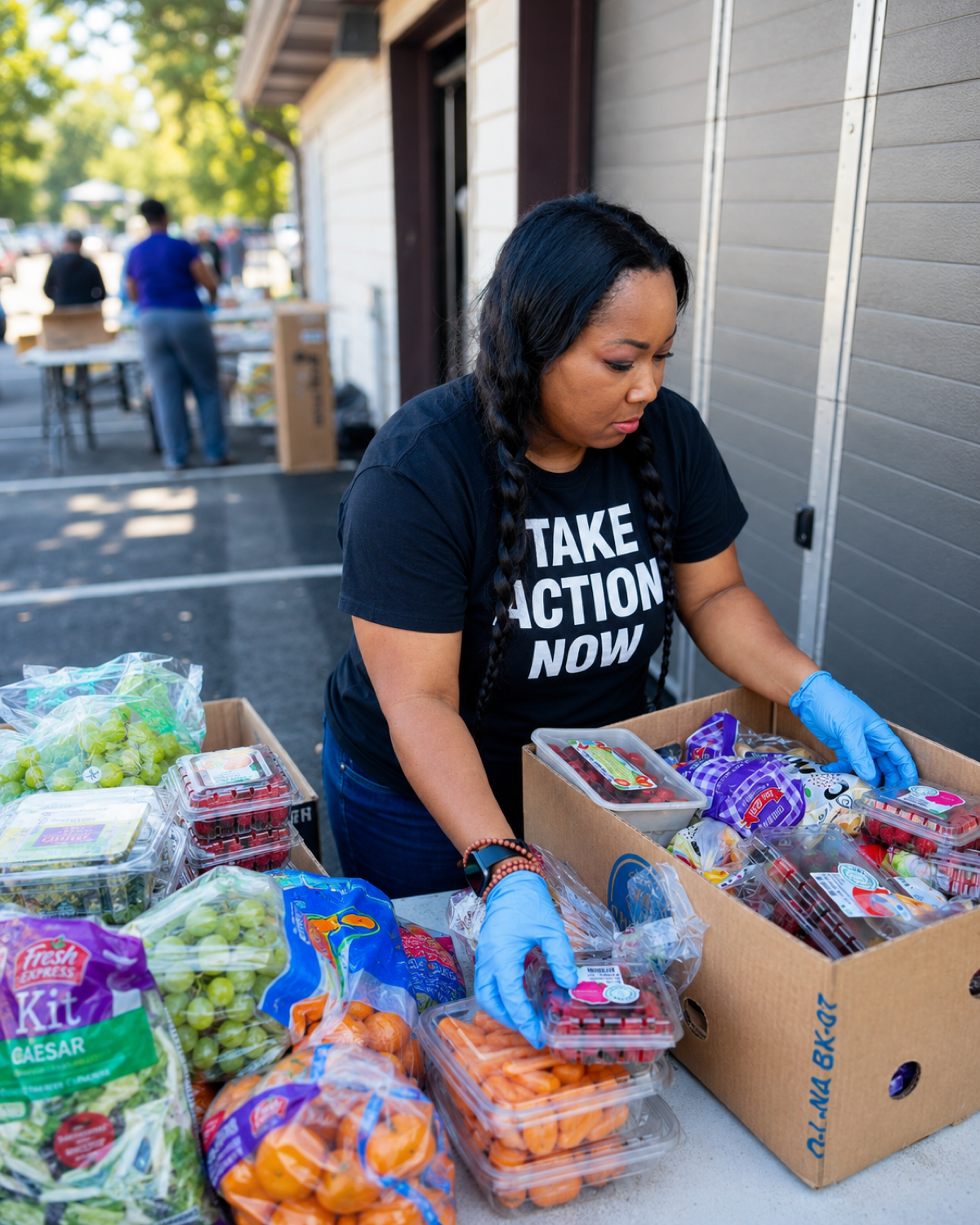Hannah Naomi Jones, food distribution
