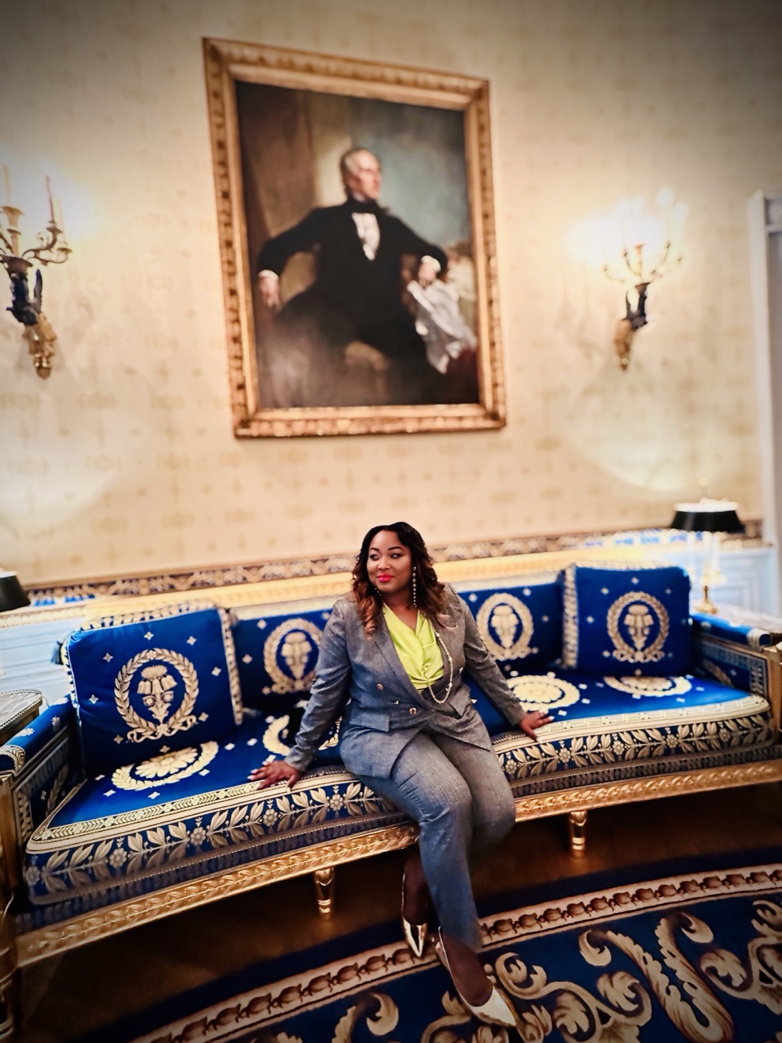 Hannah Naomi Jones, white house blue room